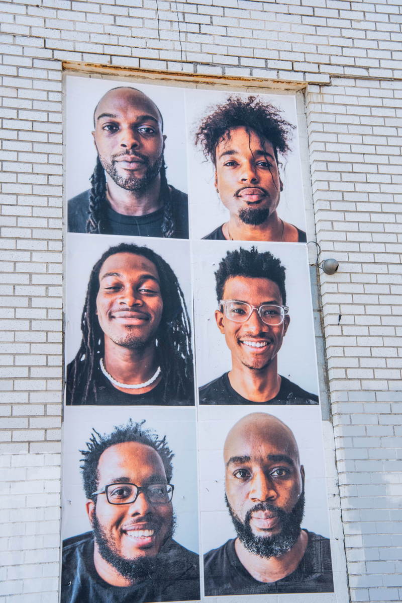 Byron Summers' portraits of black men.